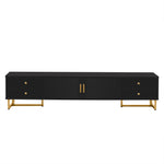 Load image into Gallery viewer, Modern Black TV Stand with Storage for 65 Inch TV
