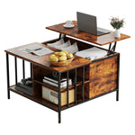 Load image into Gallery viewer, Multifunctional Farmhouse Lift Top Coffee Table with Storage
