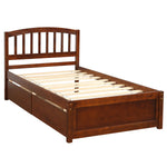 Load image into Gallery viewer, Twin Platform Storage Bed Frame with Two Drawers and Headboard
