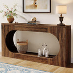 Load image into Gallery viewer, 63&#39; Farmhouse Console Table with Scalloped Edge
