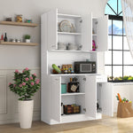 Load image into Gallery viewer, 70.87&#39; Tall Wardrobe &amp; Kitchen Cabinet with 6-Doors 1-Open Shelves 1-Drawer
