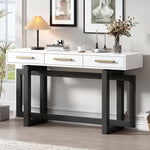 Load image into Gallery viewer, Elegant Extra Long Entryway Table Console Table with Three Drawers
