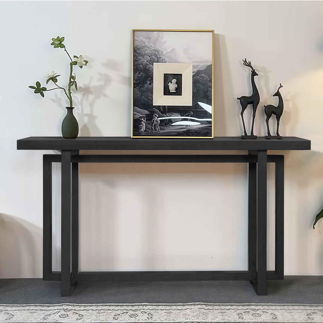 59' Narrow Console Table - MDF Entryway Sofa Table