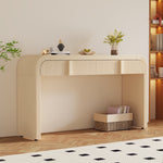 Load image into Gallery viewer, Modern Apricot Cream Console Table with 2 Storage Drawers
