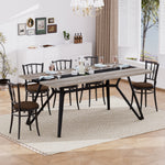 Load image into Gallery viewer, 70.9&#39;Rectangular Waterproof Large Family Dining Table
