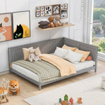 Load image into Gallery viewer, Full Size Wood Gray Daybed/Sofa Bed
