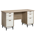 Load image into Gallery viewer, Modern Brown Finish Executive Desk With Multiple Drawers
