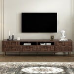 Load image into Gallery viewer, Mid Century TV Stand Media Console Table with 2 Drawers for TVs up to 85&#39;&#39;
